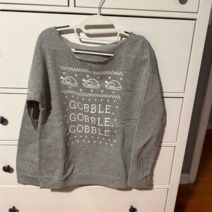 Gray Gobble Gobble Sweatshirt